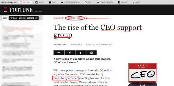 The rise of the CEO support group